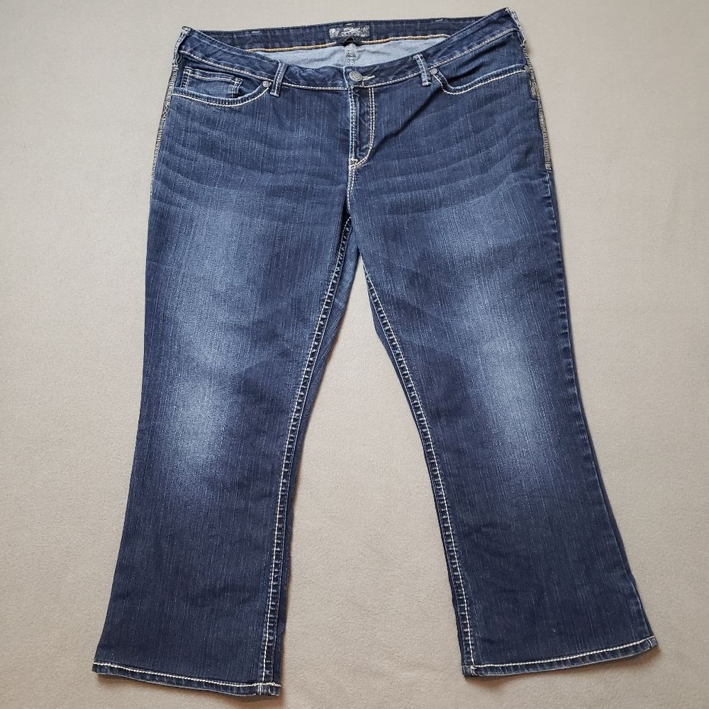 SILVER AIKO Jeans Dark Wash Bootcut Sz 22